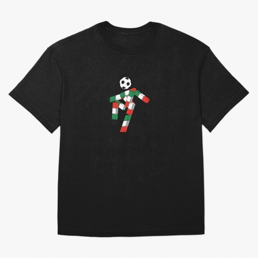 Ciao - World Cup 90' Mascote Logo Oversized T-Shirt Honor Football Greatness during Match Day Hype around FIFA World Cup 2026, CR7 and Messi, Portugal, Vintage Soccer Flavor, Modern Football Stars, National Flags and Final Night Emotion; Ideal for