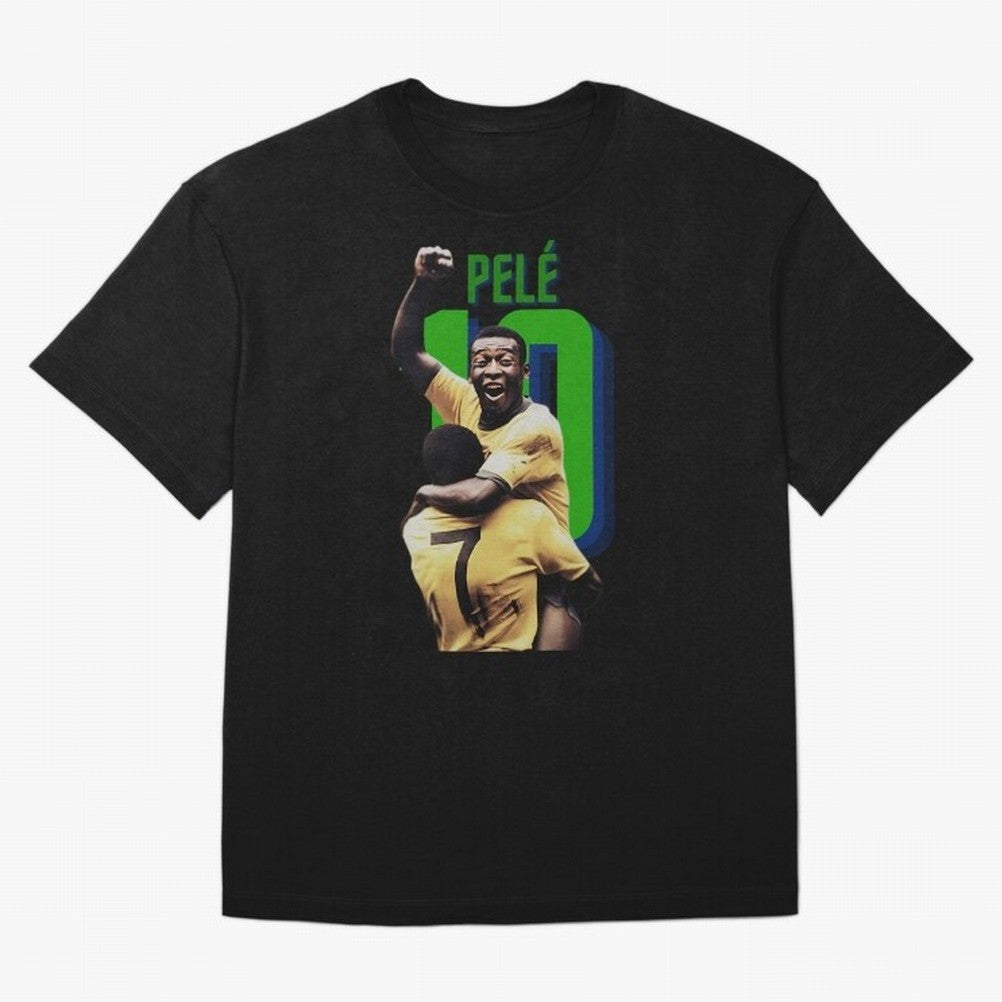 Pele 10 Oversized T-Shirt Show Fan Pride Across FIFA World Cup 2026 USA Canada Mexico Built around Cristiano Ronaldo, Spain Energy, Fan Favorite Moments, National Team Passion, Big Match Drama and Soccer History; Great for Watch Parties, Sports