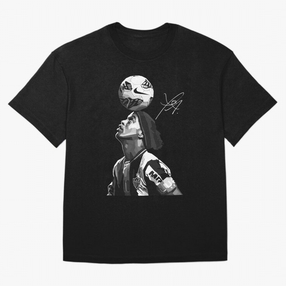 Ronaldinho Black and White Oversized T-Shirt Bring Stadium Energy to FIFA World Cup 2026 Made for Neymar, Haaland and Cristiano Ronaldo, Germany Energy, Football Festival Excitement, Trophy Ambitions, Country Rivalries and Star Player Buzz; Made