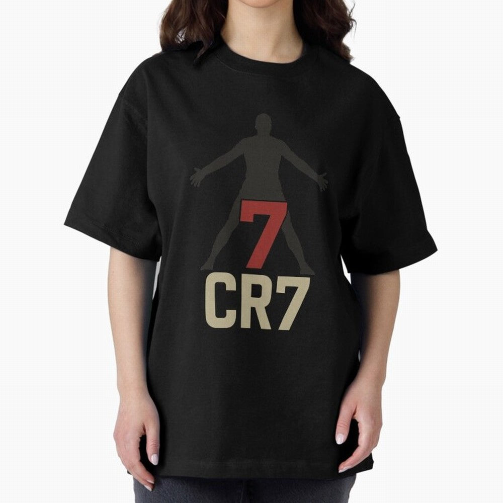 A footballer with a well-known shirt number Oversized T-Shirt Support the Legends of FIFA World Cup 2026 Spirit, Driven by Brazil, Portugal and Argentina, Cristiano Ronaldo, Stadium Memories, Football Loyalty, International Chants and Championship