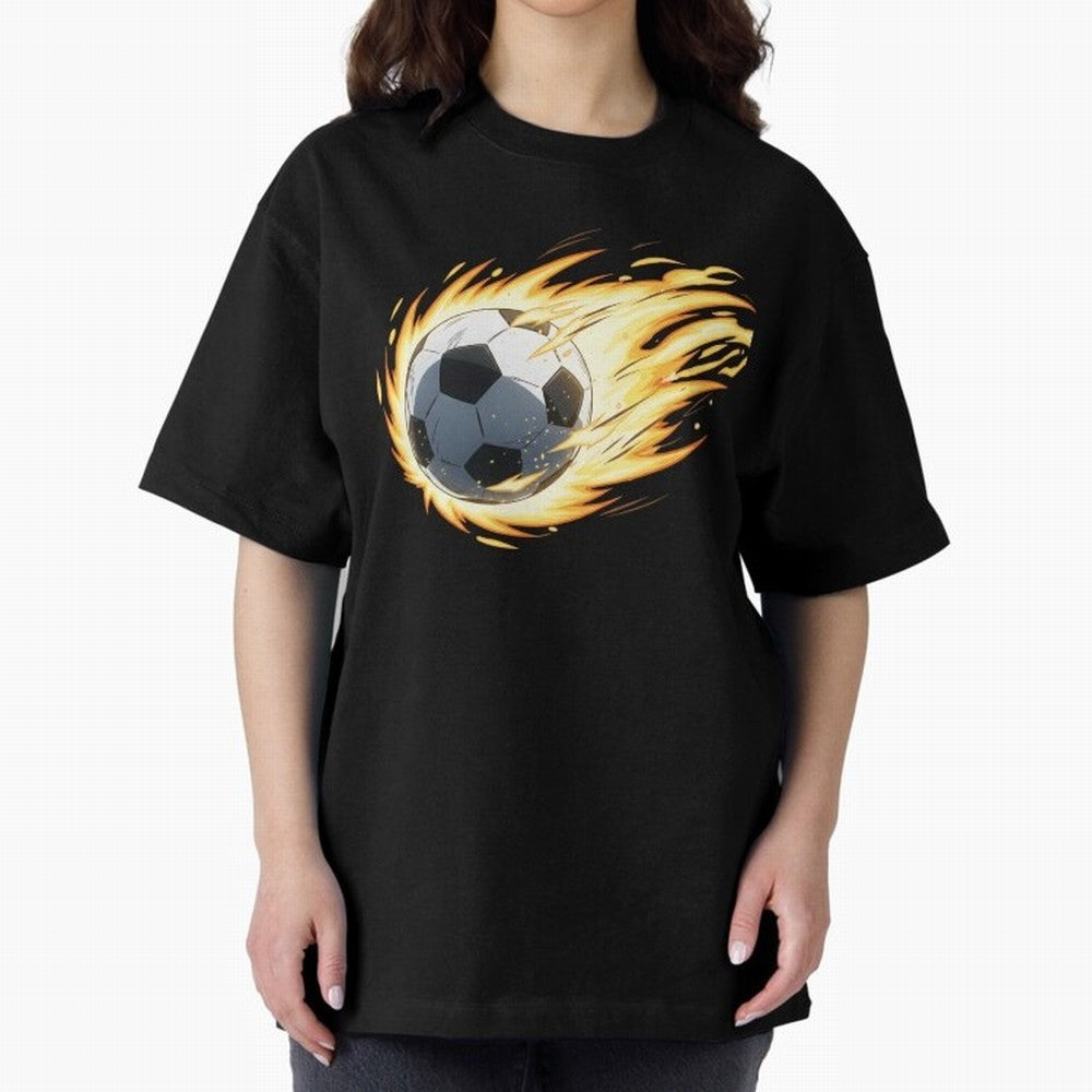Soccer anime Oversized T-Shirt Build FIFA World Cup 2026 USA Canada Mexico for Fans of Neymar, Haaland and Cristiano Ronaldo and Portugal, Spain and Germany, Bringing Championship Spirit, Famous Goals, Roaring Crowds and International Football