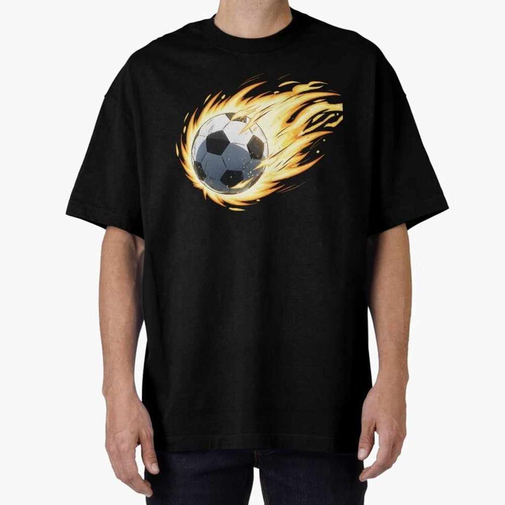 Soccer anime Oversized T-Shirt Build FIFA World Cup 2026 USA Canada Mexico for Fans of Neymar, Haaland and Cristiano Ronaldo and Portugal, Spain and Germany, Bringing Championship Spirit, Famous Goals, Roaring Crowds and International Football
