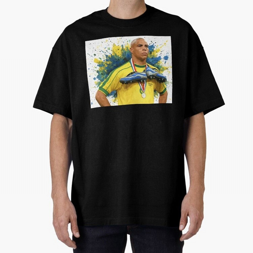 Ronaldo, O Fen?meno Oversized T-Shirt Celebrate Soccer Greatness during FIFA World Cup 2026 Celebrating Cristiano Ronaldo, Haaland and CR7, Argentina, France and Brazil Energy, Goal Celebration Energy, Supporter Heritage, Football Icons and