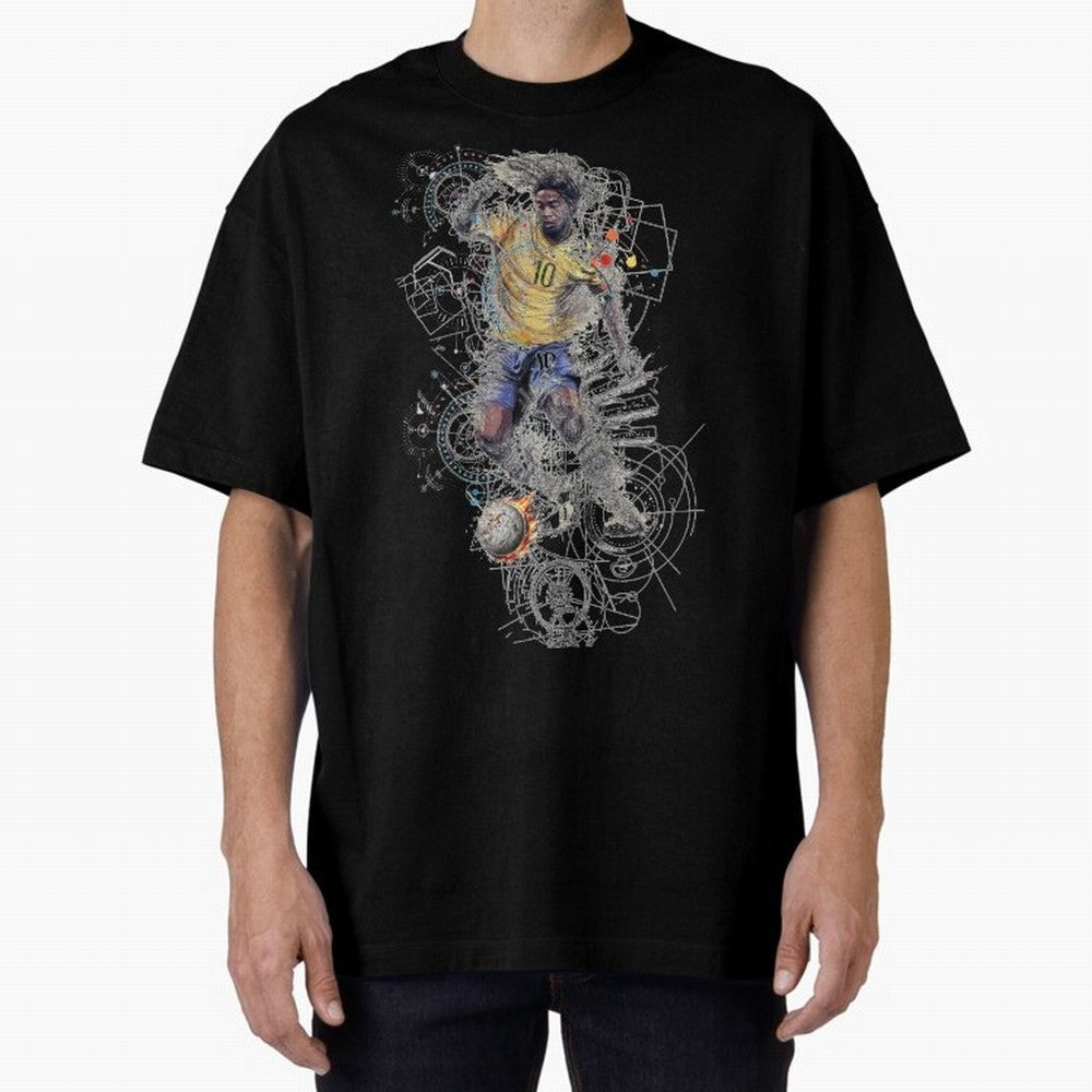 Ronaldo Football Playmaker Oversized T-Shirt Represent Fans Who Live for FIFA World Cup 2026 USA Canada Mexico Driven by Messi, CR7 and Mbappe, England and Germany Energy, Sports Nostalgia, International Competition, Famous Players and