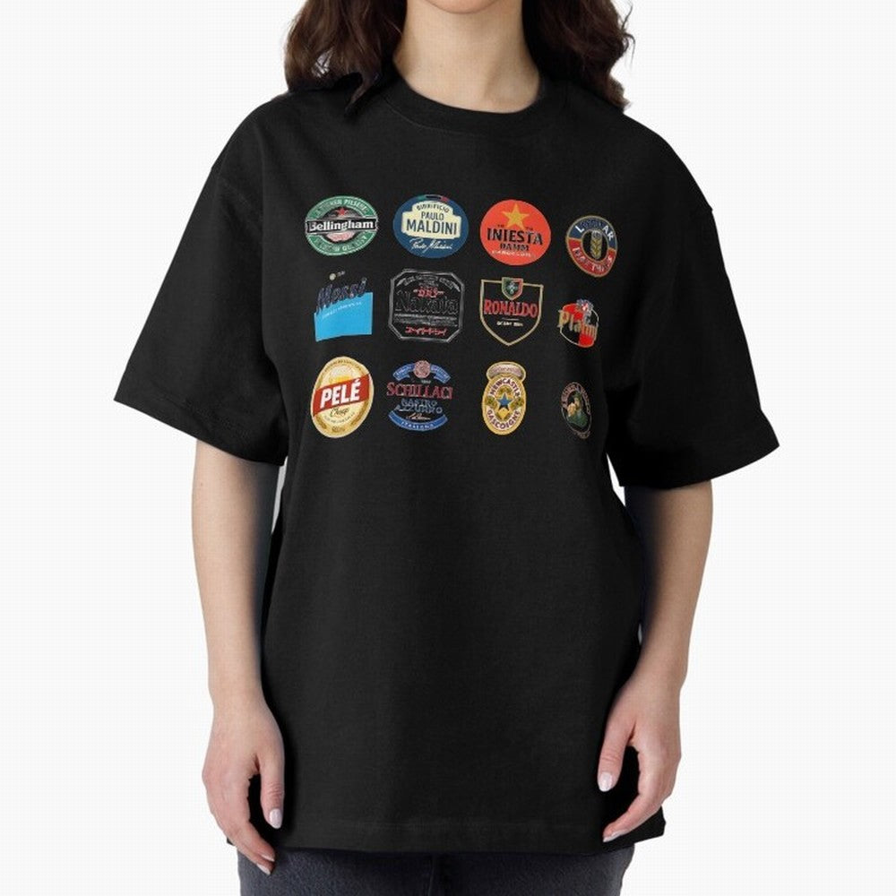 Legendary Lager Lineup ¨C Football Icons as Beer Labels (Sticker Set / Poster) Oversized T-Shirt Make Game Day About FIFA World Cup 2026 Spirit, Built around Germany, Haaland and Mbappe, Football Passion, Legendary Performances, Festival Vibes and