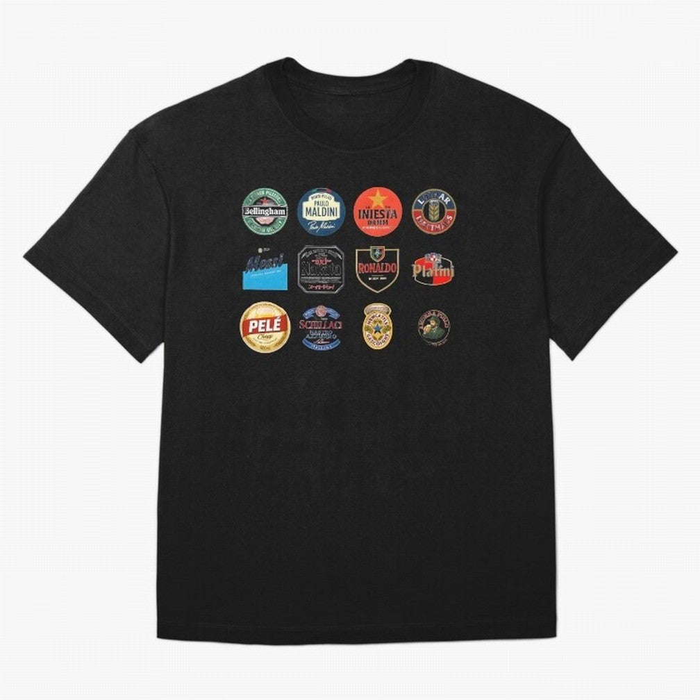 Legendary Lager Lineup ¨C Football Icons as Beer Labels (Sticker Set / Poster) Oversized T-Shirt Make Game Day About FIFA World Cup 2026 Spirit, Built around Germany, Haaland and Mbappe, Football Passion, Legendary Performances, Festival Vibes and