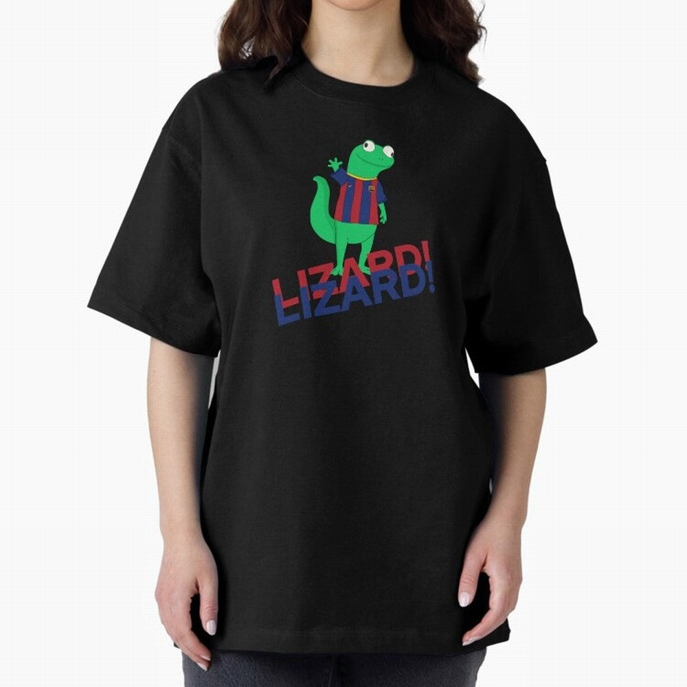 Viral lizard meme fcbarcelona Oversized T-Shirt Discover FIFA World Cup 2026 USA Canada Mexico Spirit, Featuring England, France and Netherlands, Haaland and Mbappe, Classic Soccer Heritage, Championship Pressure, Fan Loyalty and International