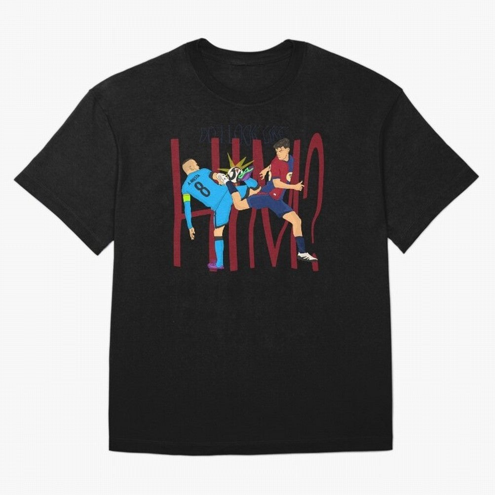 Iniesta and pedri the past and present Oversized T-Shirt Experience FIFA World Cup 2026 USA Canada Mexico Highlighting Mbappe, Brazil, Portugal and Argentina Energy, Global Supporter Spirit, Legendary Goals, National Colors and Tournament