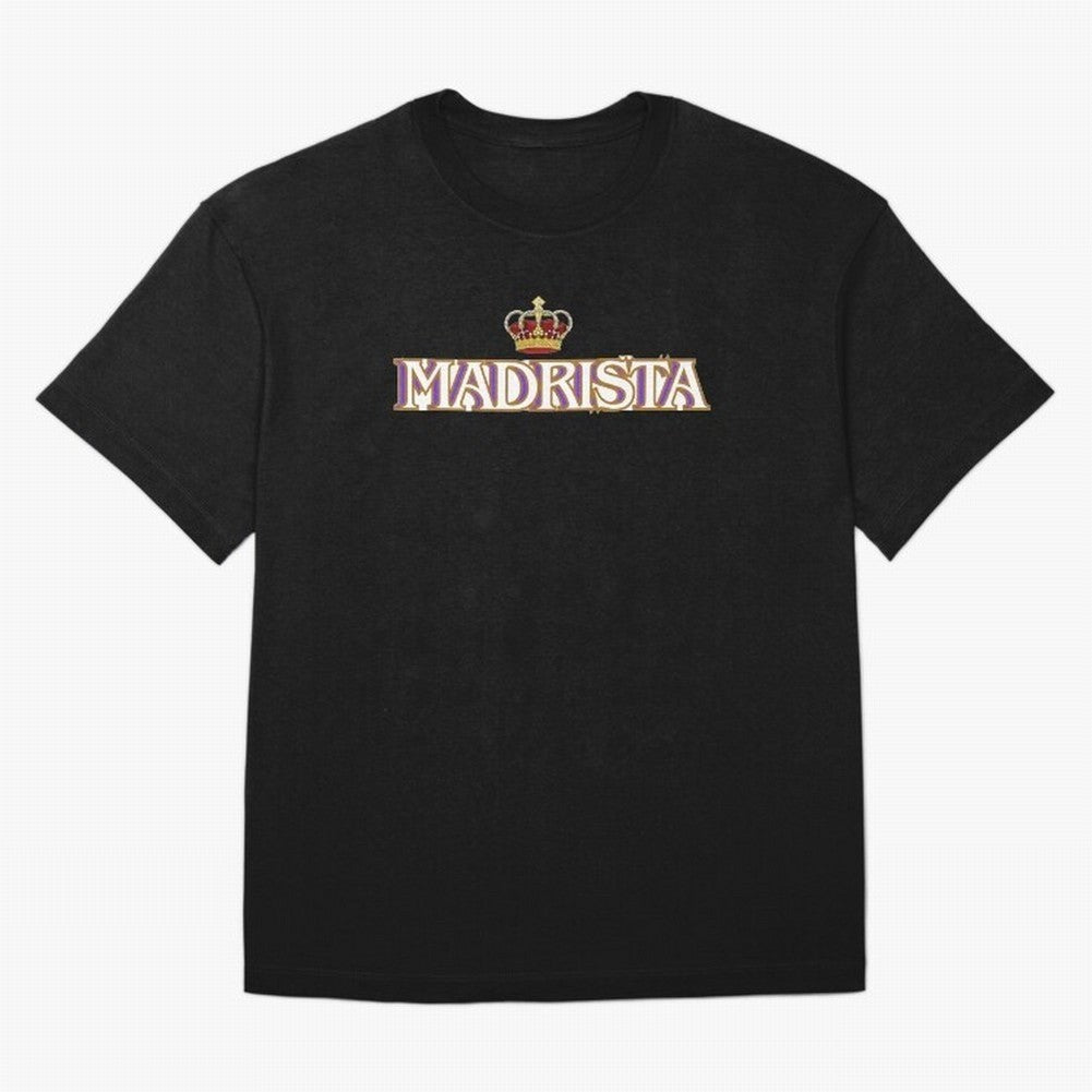 Madrista - Real Madrid Oversized T-Shirt Embrace FIFA World Cup 2026 Group Stage Built around Messi, Neymar and Mbappe, Portugal Energy, Stadium Memories, Football Loyalty, International Chants and Championship Tradition; Perfect for Fans,