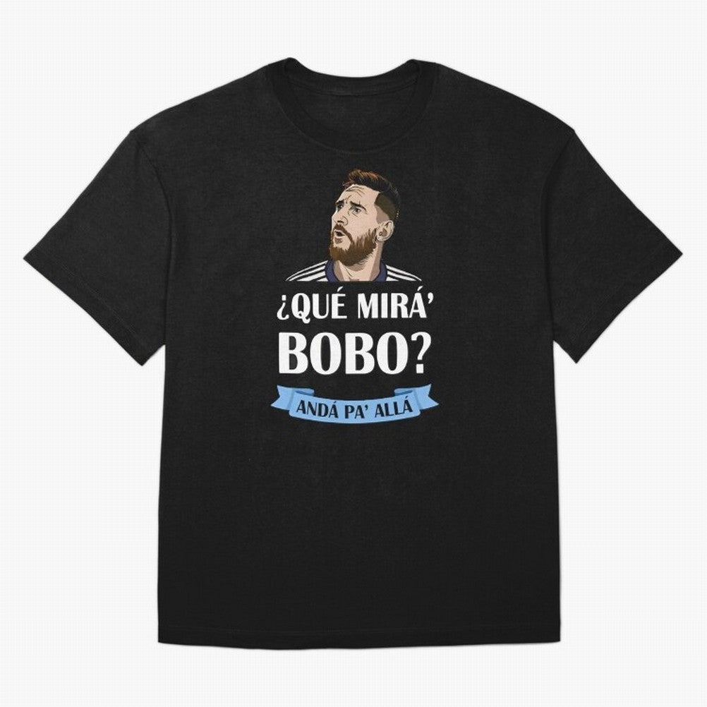 Lionel messi Que mira bobo Oversized T-Shirt Bring a Champion Mindset to Match Day Hype around FIFA World Cup 2026 Group Stage, Neymar, Haaland and Cristiano Ronaldo, Spain, Stadium Memories, Football Loyalty, International Chants and Championship
