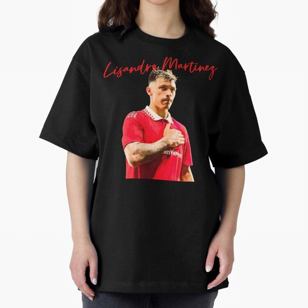 Lisandro Martinez Oversized T-Shirt Support Iconic Players in FIFA World Cup 2026 Group Stage Spirit, Inspired by Spain, Messi, Neymar and Mbappe, Supporter Pride, Iconic Celebrations, Legendary Names and Global Match Day Energy; Made for Die Hard