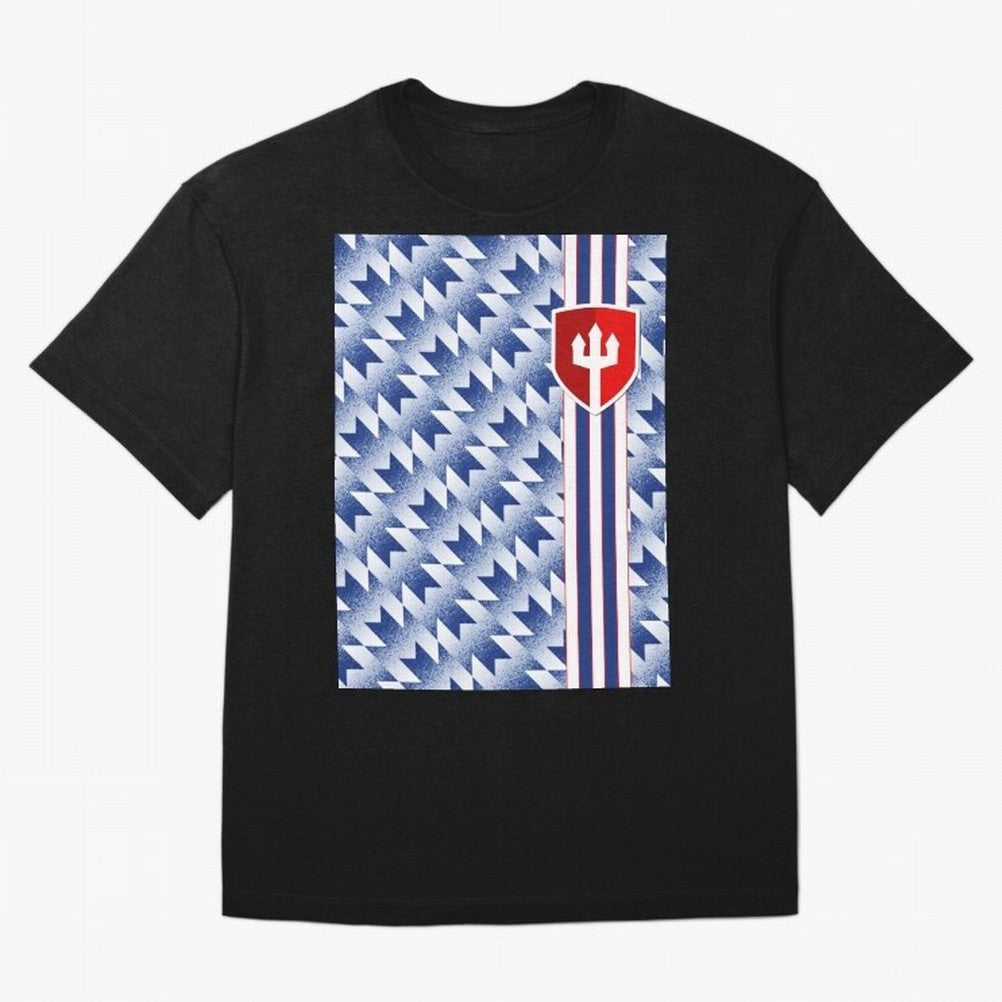 Manchester United 94 Away Jersey Pattern Oversized T-Shirt Bring International Match Energy to FIFA World Cup 2026 for Fans of Mbappe and Neymar and Argentina, Bringing Stadium Chants, National Pride, Trophy Dreams and Unforgettable Football