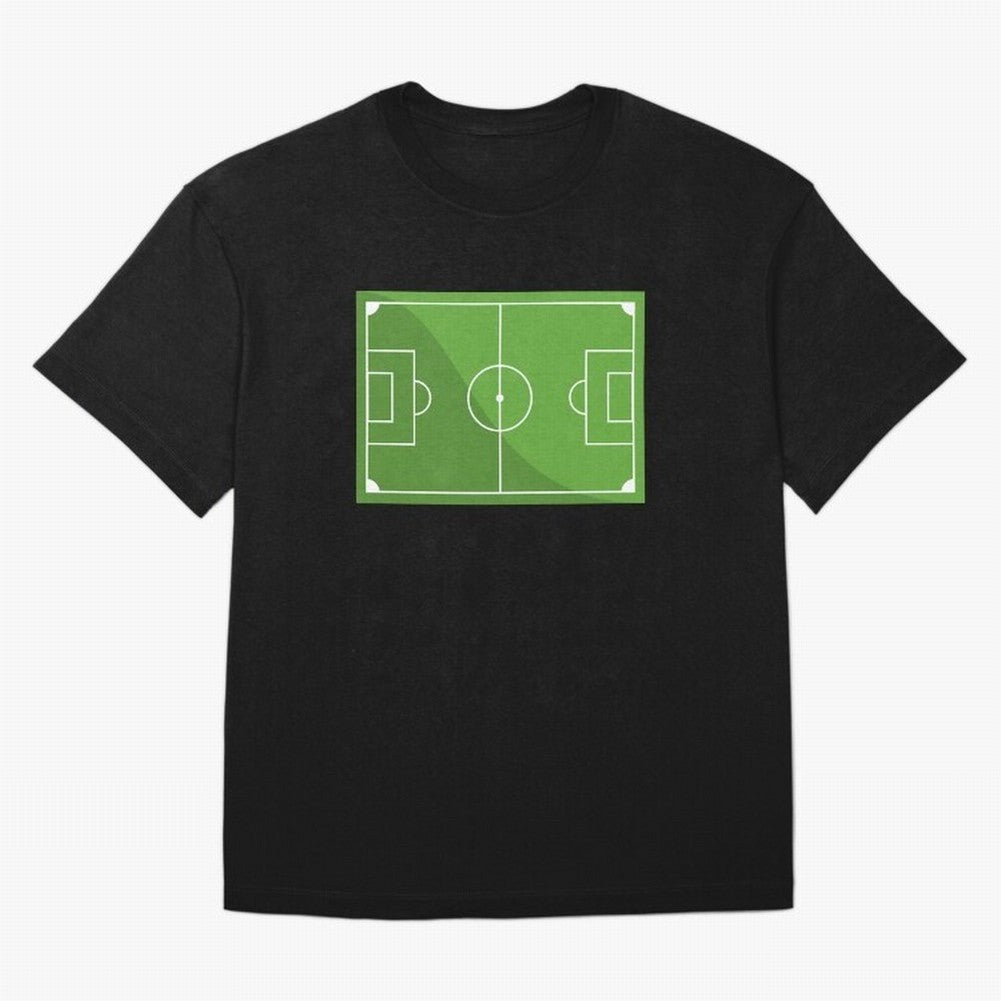 Football Pitch Oversized T-Shirt Celebrate the FIFA World Cup 2026 Group Stage Journey through CR7 Highlights, Portugal, Spain and Germany Pride, Match Day Excitement, Supporter Culture, Golden Goals and Global Football Passion; Made for Die Hard