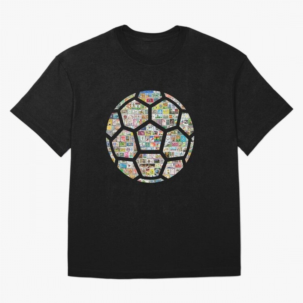 Philately Soccer Ball Oversized T-Shirt Treasure the FIFA World Cup 2026 Group Stage Journey through CR7 Highlights, England Pride, Football History, Final Match Energy, Crowd Noise and Once in a Lifetime Moments; Ideal for Passionate Fans Who Love