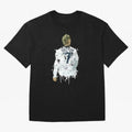 David Beckham England Captain Art Oversized T-Shirt Carry Match Day Hype around FIFA World Cup 2026, Cristiano Ronaldo, Haaland and CR7, Portugal, Sports Nostalgia, International Competition, Famous Players and Unforgettable Victories; Ideal for