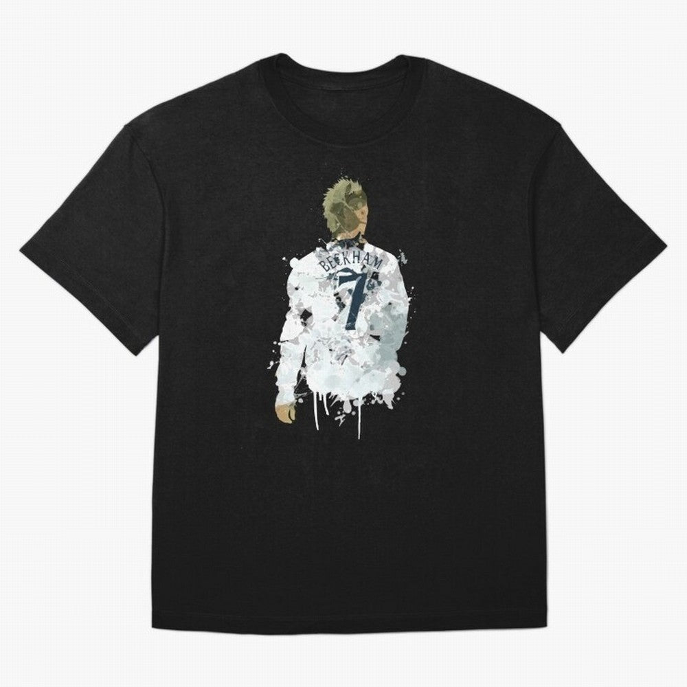 David Beckham England Captain Art Oversized T-Shirt Carry Match Day Hype around FIFA World Cup 2026, Cristiano Ronaldo, Haaland and CR7, Portugal, Sports Nostalgia, International Competition, Famous Players and Unforgettable Victories; Ideal for