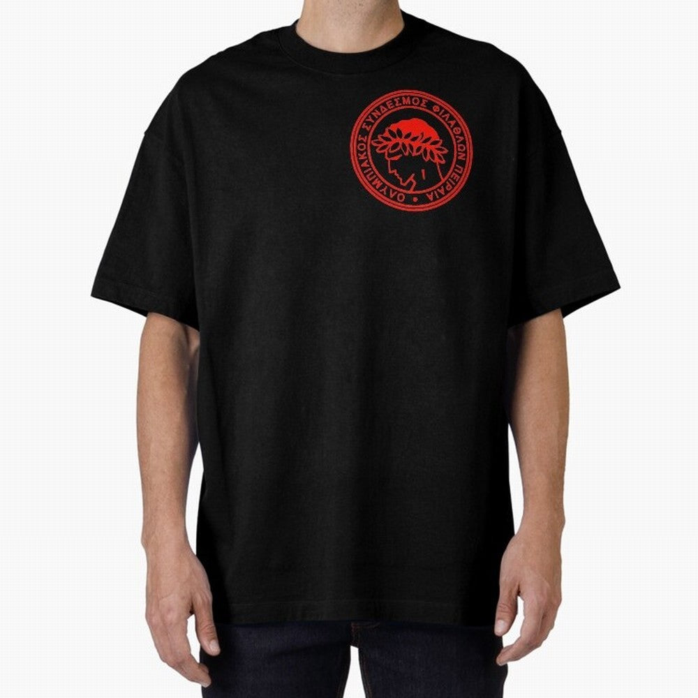 Olympiakos FC Oversized T-Shirt Join the Countdown to FIFA World Cup 2026 USA Canada Mexico for Fans of CR7 and Brazil, Bringing Vintage Soccer Flavor, Modern Football Stars, National Flags and Final Night Emotion; Made for Die Hard Supporters,