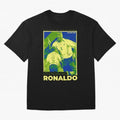 Ronaldo - Street Art - Soccer Icons Oversized T-Shirt Carry the Dream of FIFA World Cup 2026 Spirit, Built around England, Haaland, Tournament Hype, Historic Matchups, Family Viewing Parties and Global Sports Pride; Created for Match Day Parties,