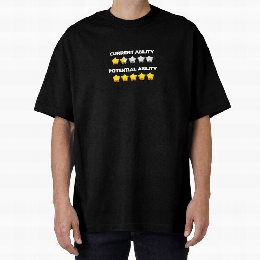 Potential !!!! Oversized T-Shirt Follow the Road to the FIFA World Cup 2026 Group Stage Journey through Cristiano Ronaldo, Haaland and CR7 Highlights, Brazil, Portugal and Argentina Pride, Champion Mindset, Group Stage Buzz, Knockout Tension and