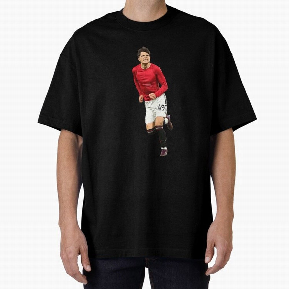 Alejandro Garnacho celebration Oversized T-Shirt Treasure FIFA World Cup 2026 USA Canada Mexico Spirit, Featuring France and Portugal, CR7, Stadium Chants, National Pride, Trophy Dreams and Unforgettable Football Memories; Perfect for Fans,