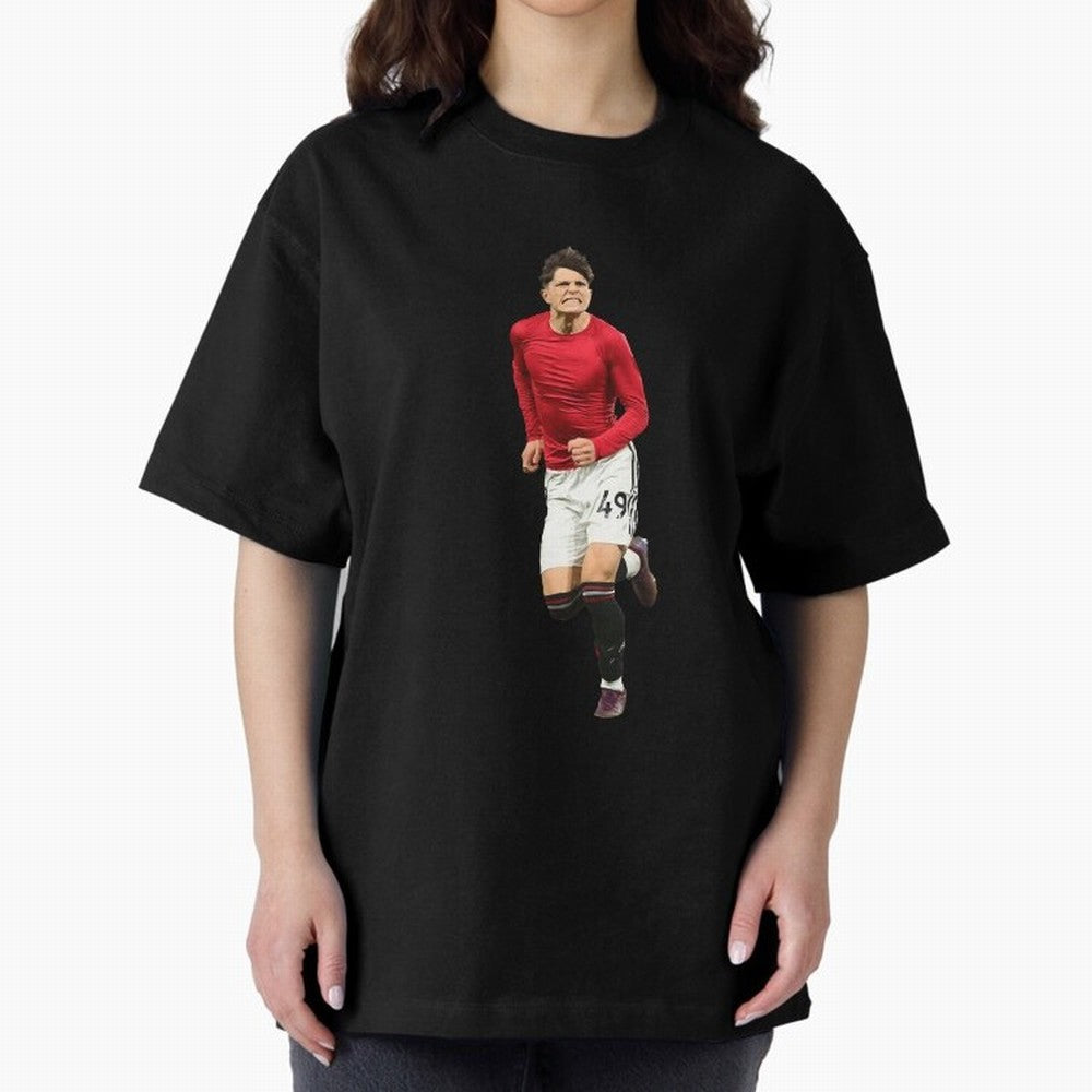 Alejandro Garnacho celebration Oversized T-Shirt Treasure FIFA World Cup 2026 USA Canada Mexico Spirit, Featuring France and Portugal, CR7, Stadium Chants, National Pride, Trophy Dreams and Unforgettable Football Memories; Perfect for Fans,