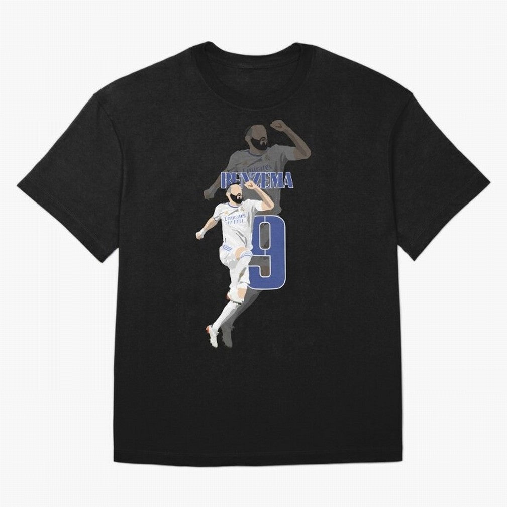 Karim Benzema 9 Oversized T-Shirt Stand Proud for FIFA World Cup 2026 Inspired by Cristiano Ronaldo, Argentina, France and Brazil Energy, Goal Celebration Energy, Supporter Heritage, Football Icons and Worldwide Tournament Joy; Perfect for