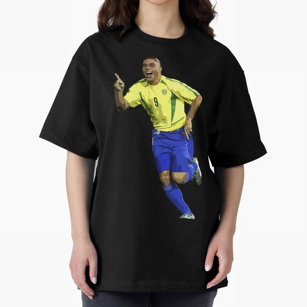 Ronaldo Nazario Oversized T-Shirt Join the FIFA World Cup 2026 Journey through Haaland and Mbappe Highlights, Spain Pride, Match Day Excitement, Supporter Culture, Golden Goals and Global Football Passion; Made for Die Hard Supporters, Soccer