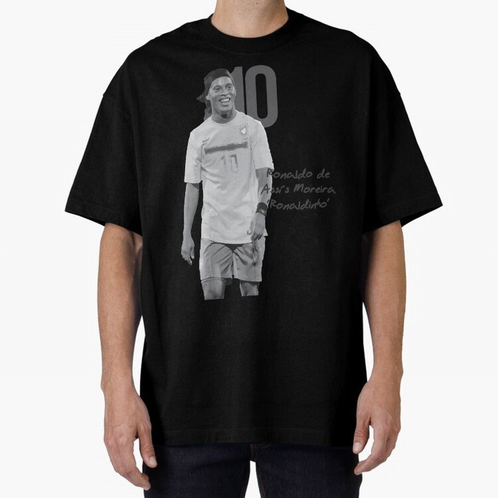 Ronaldo de Assis Moreira Ronaldinho Oversized T-Shirt Stand with FIFA World Cup 2026 USA Canada Mexico Spirit, Filled with Argentina, Messi, Goal Celebration Energy, Supporter Heritage, Football Icons and Worldwide Tournament Joy; Perfect for