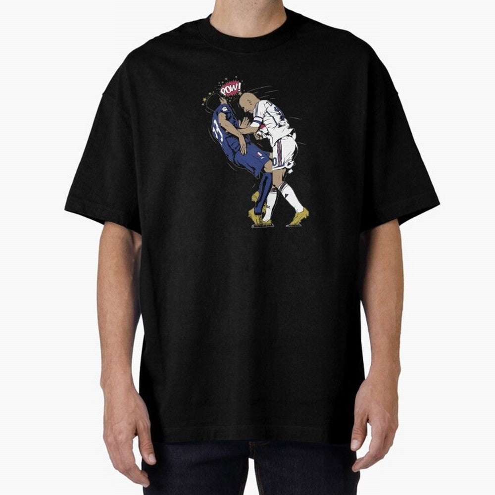Zinedine Zidane Oversized T-Shirt Celebrate Football Heritage in FIFA World Cup 2026 USA Canada Mexico Connected to Messi and Cristiano Ronaldo, Portugal, Spain and Germany Energy, Soccer Culture, Superstar Moments, National Team Dreams and