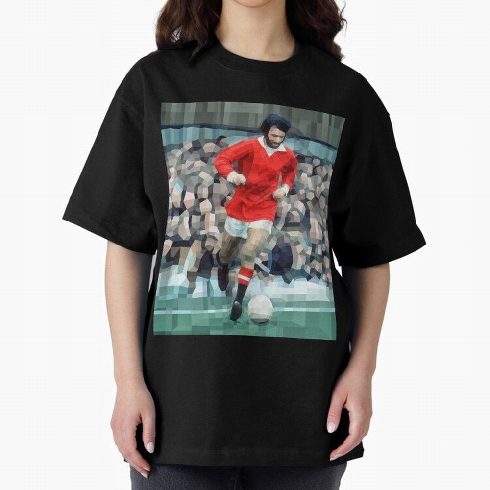 George Best Oversized T-Shirt Live for the Drama of Match Day Hype around FIFA World Cup 2026 Group Stage, Mbappe, England, France and Netherlands, Classic Soccer Heritage, Championship Pressure, Fan Loyalty and International Pride; Perfect for