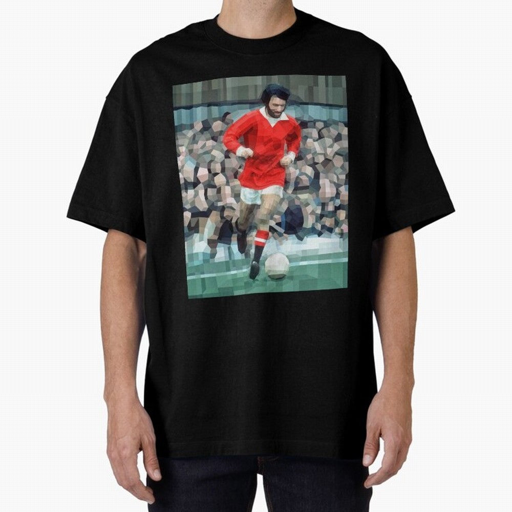 George Best Oversized T-Shirt Live for the Drama of Match Day Hype around FIFA World Cup 2026 Group Stage, Mbappe, England, France and Netherlands, Classic Soccer Heritage, Championship Pressure, Fan Loyalty and International Pride; Perfect for