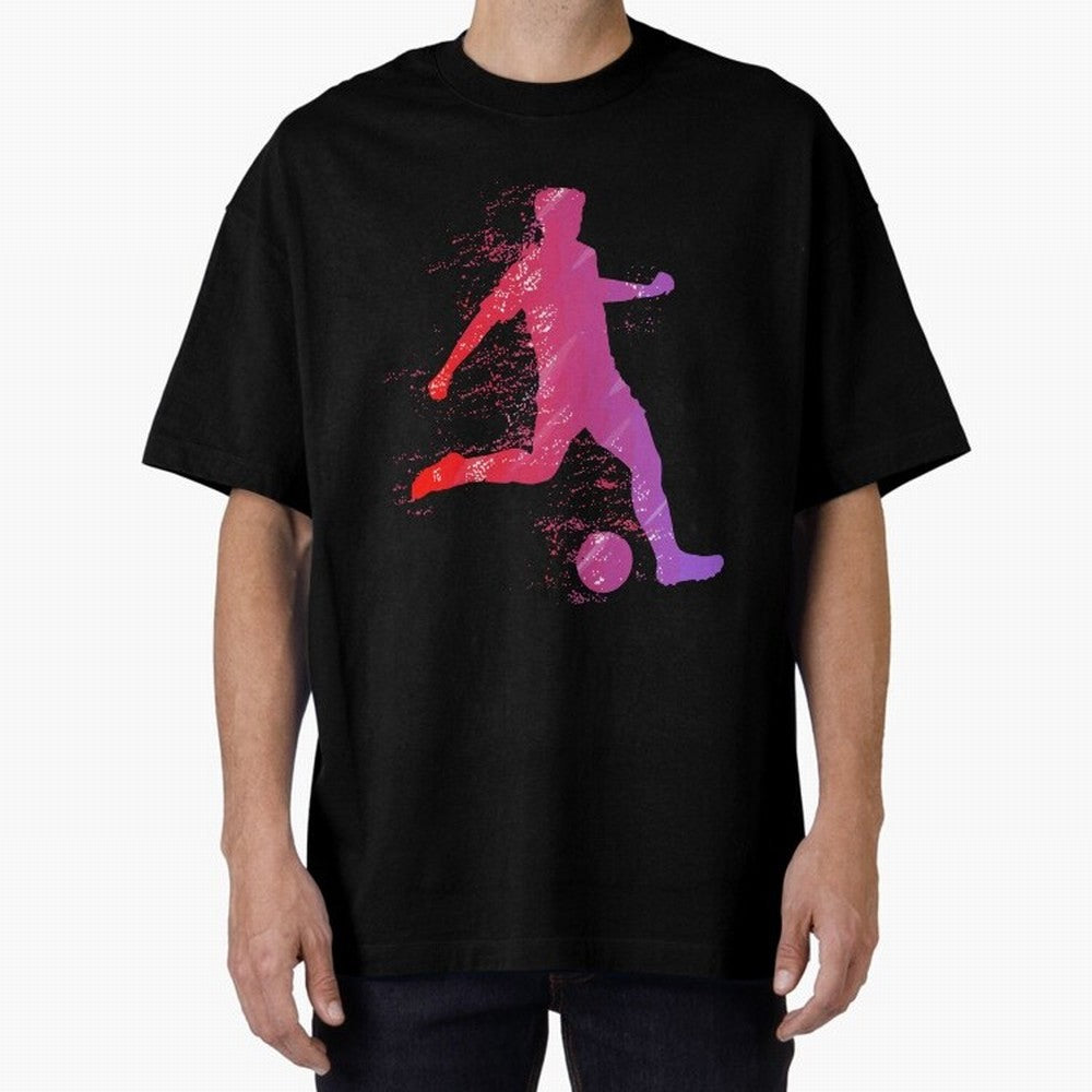 Soccer Player Shoot Oversized T-Shirt Turn Up for FIFA World Cup 2026 USA Canada Mexico Made for Haaland and Mbappe, Netherlands Energy, Match Day Excitement, Supporter Culture, Golden Goals and Global Football Passion; Perfect for Fans,