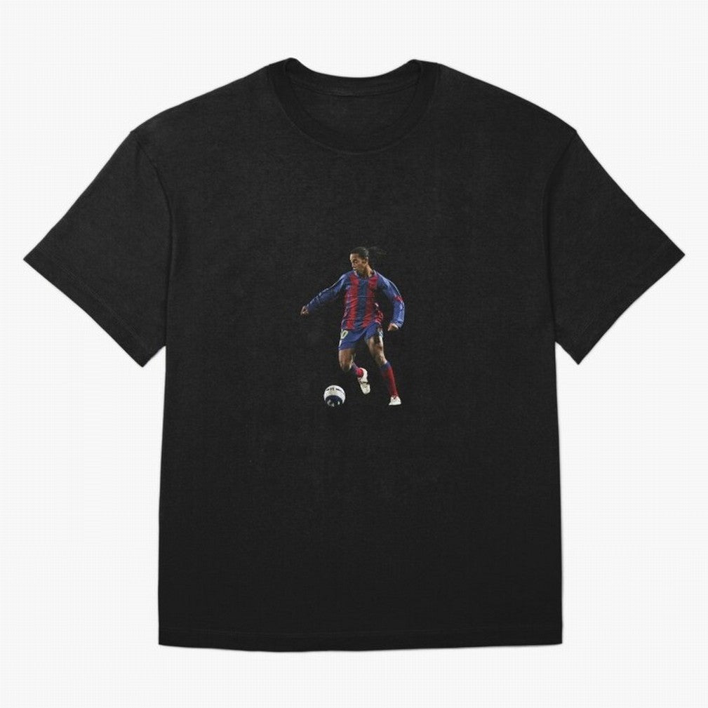 Ronaldinho Gaucho Oversized T-Shirt Step into FIFA World Cup 2026 USA Canada Mexico for Fans of Messi, Neymar and Mbappe and Netherlands, Bringing Classic Soccer Heritage, Championship Pressure, Fan Loyalty and International Pride; Ideal for