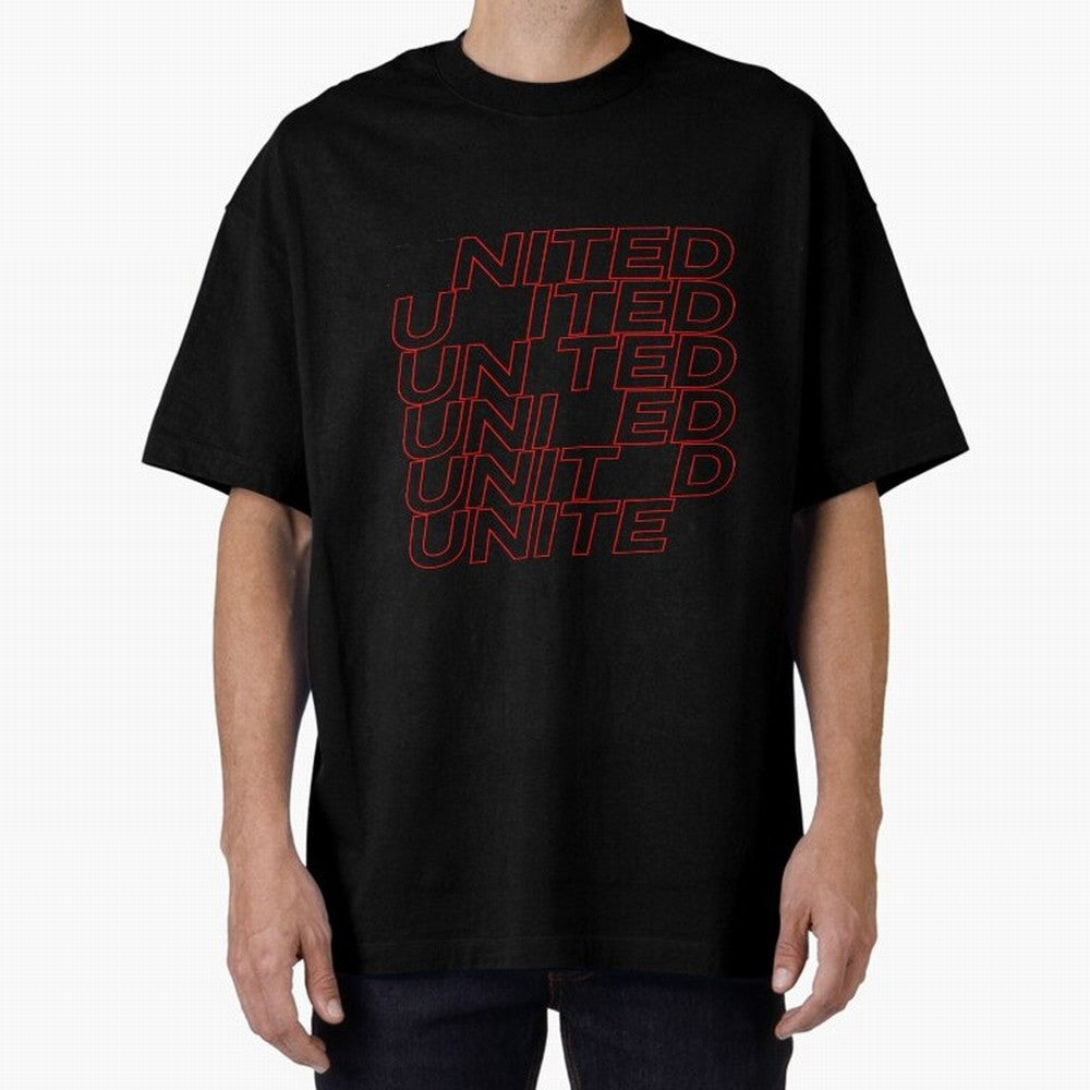 MAN UNITED - 2020 WHITE ILLUSTRATION Oversized T-Shirt Remember Iconic Moments from FIFA World Cup 2026 USA Canada Mexico Spirit, Inspired by England, France and Netherlands, Mbappe and Neymar, Stadium Memories, Football Loyalty, International