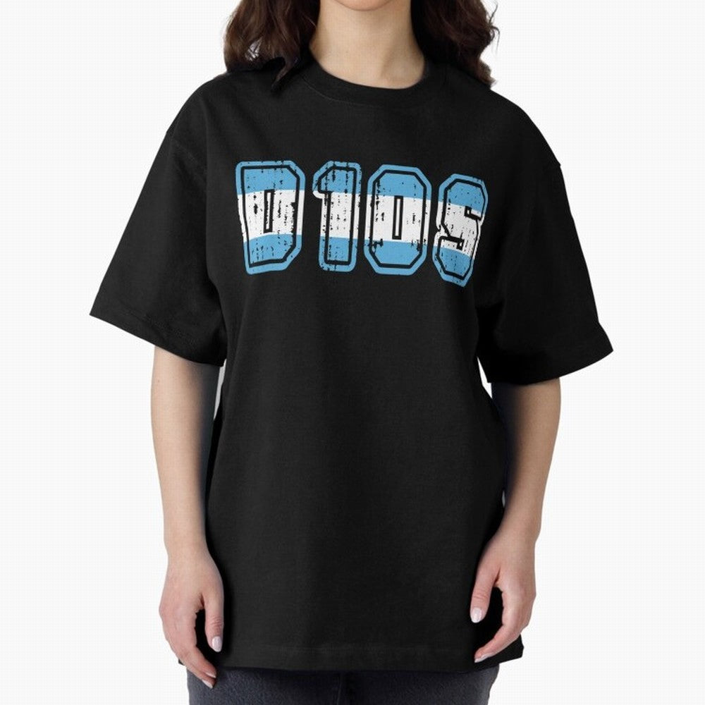 Dios Oversized T-Shirt Relive Legendary Nights from FIFA World Cup 2026 USA Canada Mexico Connected to CR7 and Messi, Argentina Energy, Worldwide Fan Energy, Dramatic Goals, Stadium Lights and Championship Celebrations; Ideal for Football Dads,