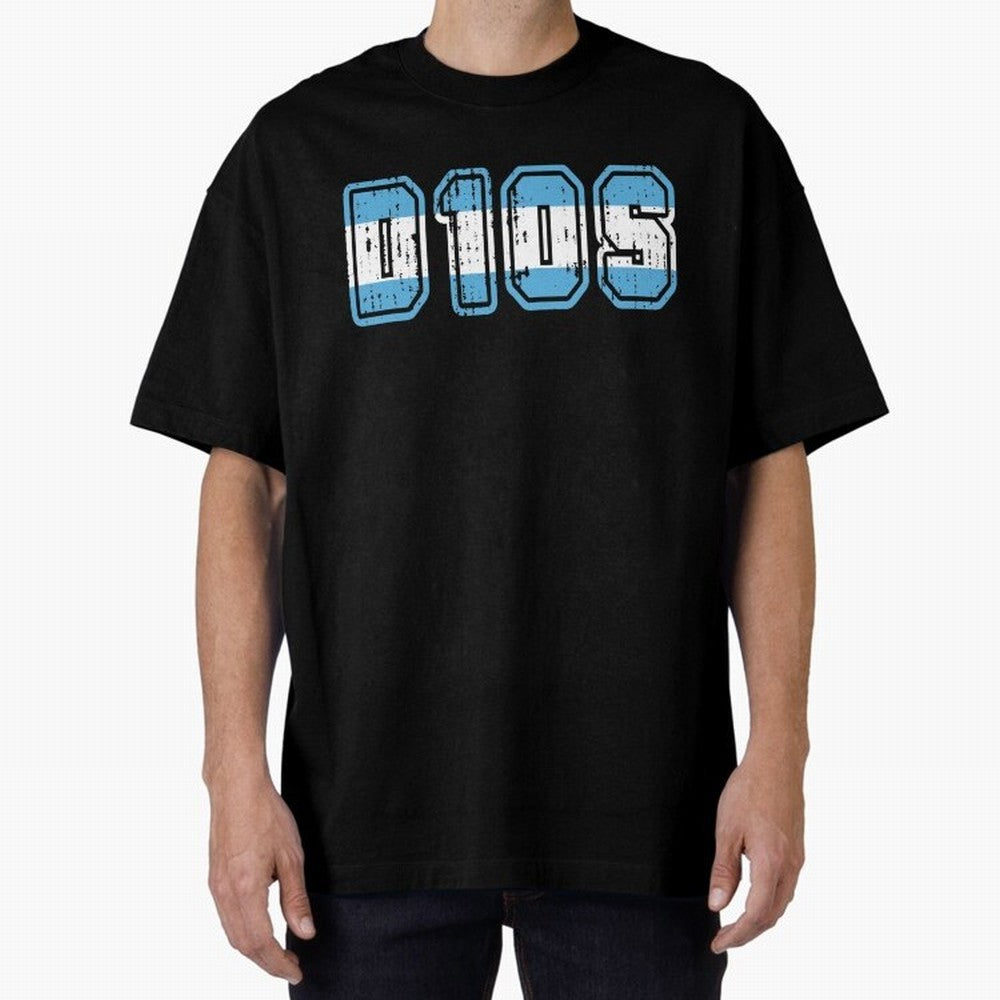 Dios Oversized T-Shirt Relive Legendary Nights from FIFA World Cup 2026 USA Canada Mexico Connected to CR7 and Messi, Argentina Energy, Worldwide Fan Energy, Dramatic Goals, Stadium Lights and Championship Celebrations; Ideal for Football Dads,