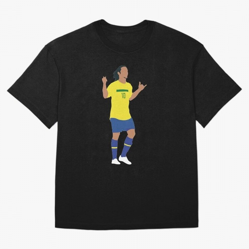 Ronaldinho. Brazil Football. Oversized T-Shirt Make Every Match About the FIFA World Cup 2026 Group Stage Journey through Cristiano Ronaldo, Haaland and CR7 Highlights, Portugal, Spain and Germany Pride, Football History, Final Match Energy, Crowd