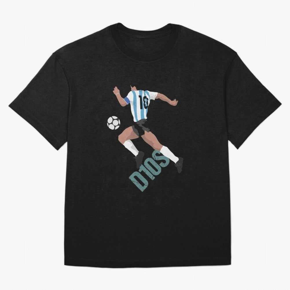 D10S Oversized T-Shirt Show Championship Spirit for FIFA World Cup 2026 for Fans of Mbappe and Neymar and Brazil, Portugal and Argentina, Bringing Classic Soccer Heritage, Championship Pressure, Fan Loyalty and International Pride; Great for