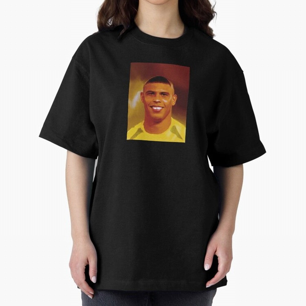 Ronaldo Nazario Digital Painting Oversized T-Shirt Show Passion for the Stars of FIFA World Cup 2026 USA Canada Mexico Made for Messi, CR7 and Mbappe, Netherlands Energy, Match Day Excitement, Supporter Culture, Golden Goals and Global Football