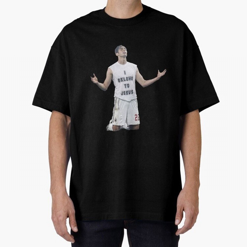 Ricardo Kaka wearing  I belong to Jesus  t-shirt sticker for football lovers Oversized T-Shirt Show Fan Pride Across the FIFA World Cup 2026 Group Stage Journey through Haaland Highlights, Germany Pride, Worldwide Fan Energy, Dramatic Goals,