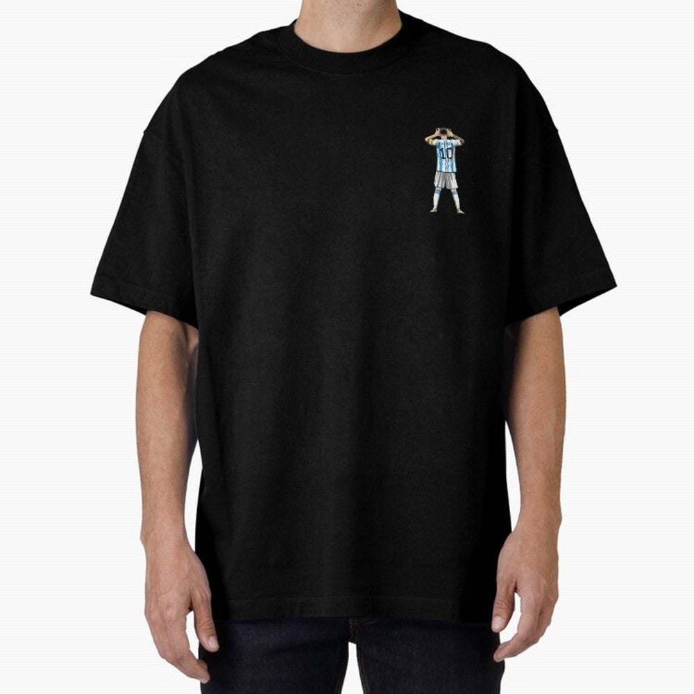 Lionel Messi Oversized T-Shirt Mark FIFA World Cup 2026 Inspired by Mbappe, Germany Energy, Sports Nostalgia, International Competition, Famous Players and Unforgettable Victories; Perfect for Supporters Who Want Bold Football Energy, Global Pride