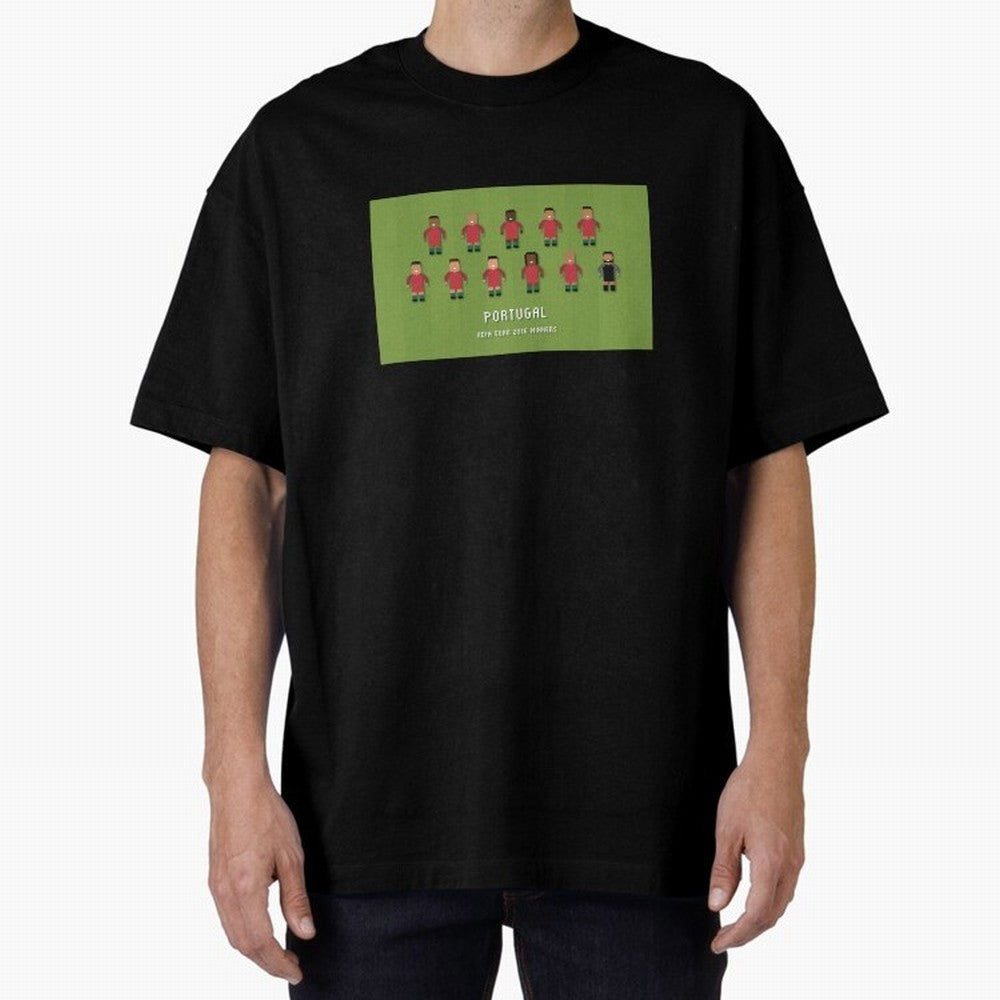 Portugal Euro 2016 Winning Squad Oversized T-Shirt Celebrate Fan Culture around Global Football Passion for FIFA World Cup 2026 Group Stage, Filled with Messi, CR7 and Mbappe, Argentina and Brazil, Champion Mindset, Group Stage Buzz, Knockout
