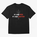 I am red, I am United Oversized T-Shirt Honor Football Greatness during FIFA World Cup 2026 USA Canada Mexico Spirit, Driven by Portugal, Spain and Germany, Neymar, Classic Soccer Heritage, Championship Pressure, Fan Loyalty and International