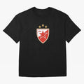 red star Oversized T-Shirt Celebrate Soccer Greatness during FIFA World Cup 2026 Group Stage Spirit, Built around Portugal, Spain and Germany, Cristiano Ronaldo, Retro Football Energy, Iconic Rivalries, Trophy Chase Drama and Stadium Atmosphere;