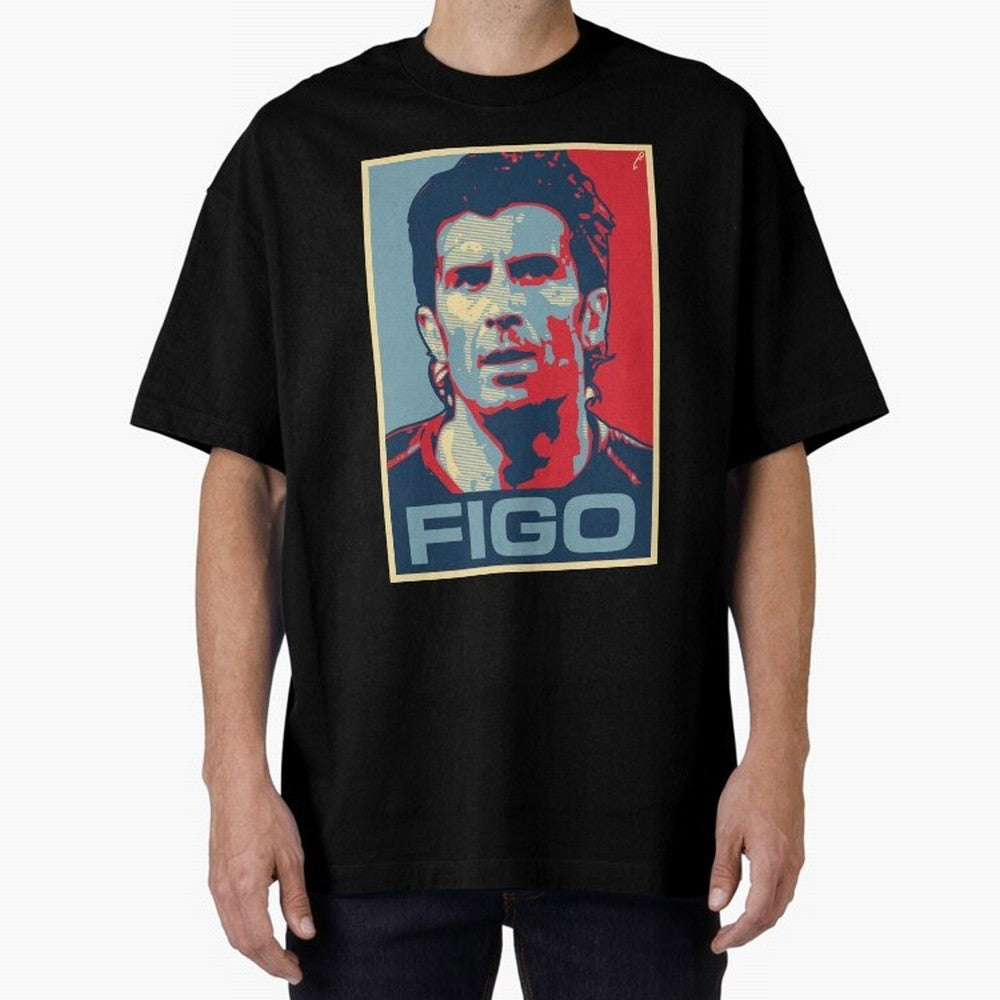 Figo Oversized T-Shirt Stand Proud for the FIFA World Cup 2026 USA Canada Mexico Journey through Messi and Cristiano Ronaldo Highlights, England and Germany Pride, Football Passion, Legendary Performances, Festival Vibes and Supporter Community;