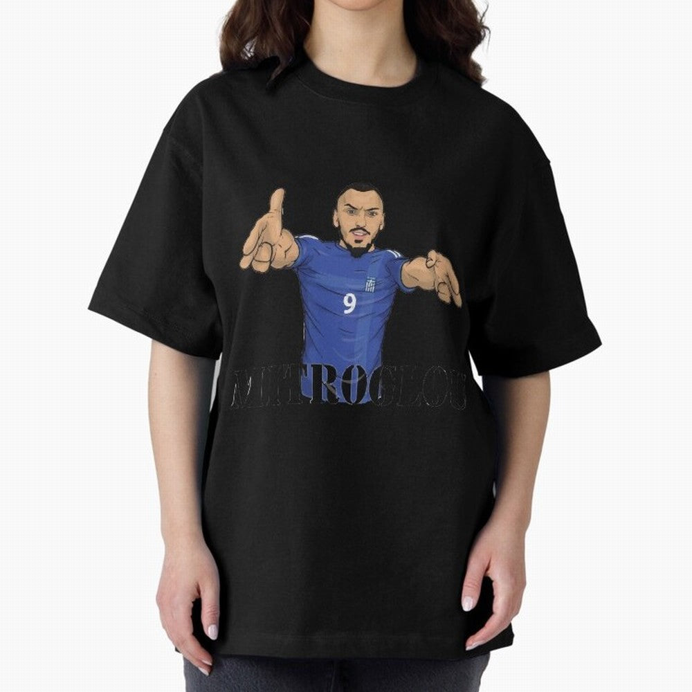 Kostantinos Mitroglou Oversized T-Shirt Fuel FIFA World Cup 2026 Spirit, with Netherlands, Haaland and Mbappe, Supporter Pride, Iconic Celebrations, Legendary Names and Global Match Day Energy; Ideal for Football Dads, Football Moms, Friends,