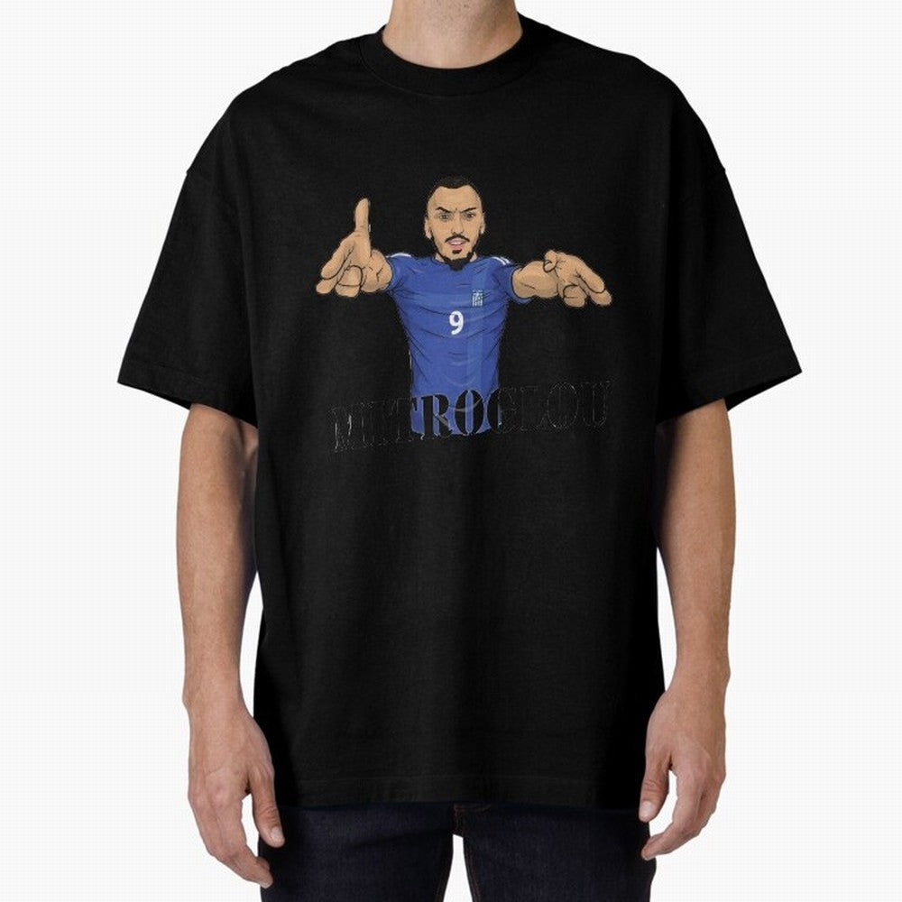Kostantinos Mitroglou Oversized T-Shirt Fuel FIFA World Cup 2026 Spirit, with Netherlands, Haaland and Mbappe, Supporter Pride, Iconic Celebrations, Legendary Names and Global Match Day Energy; Ideal for Football Dads, Football Moms, Friends,