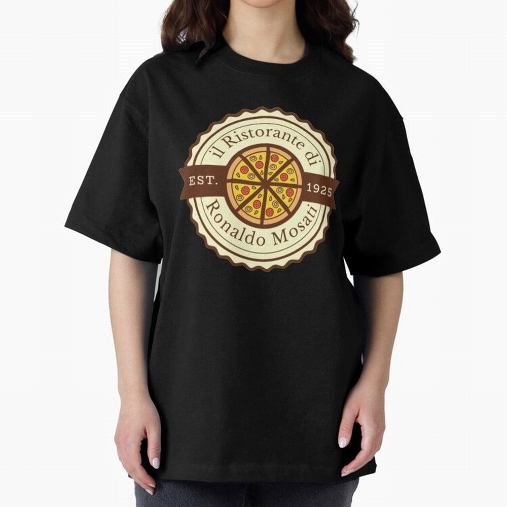 il Ristorante di Ronaldo Mosati Oversized T-Shirt Show Fan Pride Across FIFA World Cup 2026 USA Canada Mexico Built around Cristiano Ronaldo, Spain Energy, Fan Favorite Moments, National Team Passion, Big Match Drama and Soccer History; Great for