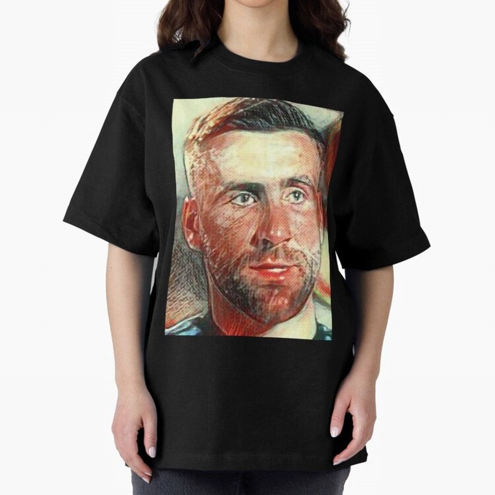 Luke Shaw Oversized T-Shirt Build FIFA World Cup 2026 Group Stage for Fans of Messi and England and Germany, Bringing Football Festival Excitement, Trophy Ambitions, Country Rivalries and Star Player Buzz; Great for Supporters Who Love Legendary