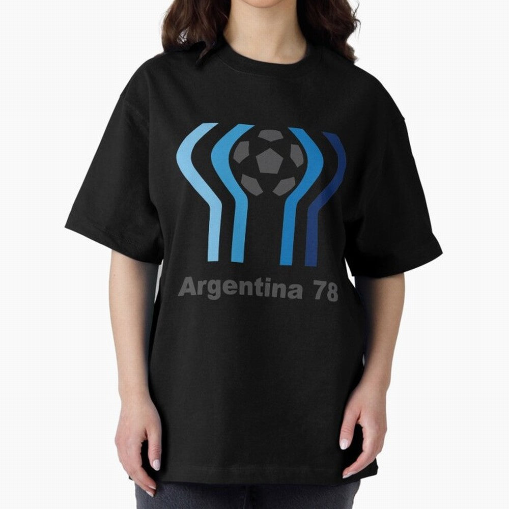 Retro Word Cup Logo1 Oversized T-Shirt Honor the Football Icons of the FIFA World Cup 2026 USA Canada Mexico Journey through Neymar Highlights, Germany Pride, Sports Nostalgia, International Competition, Famous Players and Unforgettable Victories;
